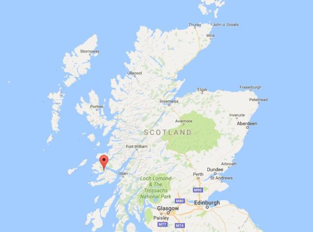 Location Inner Hebrides on map Scotland