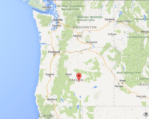 location High Desert on map of Oregon