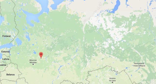 Location Ivanovo on map Russia