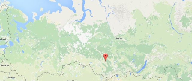 Location Kemerovo on map Russia