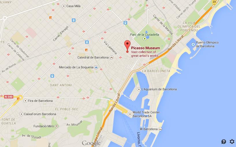 Where Is Picasso Museum On Map Barcelona 7528