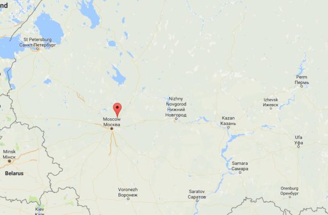 Location Sergiyev Posad on map Russia