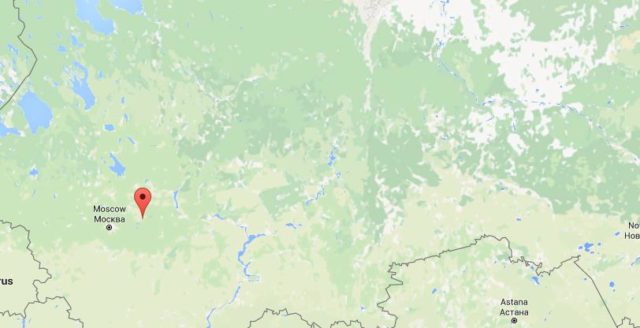 Location Vladimir on map Russia