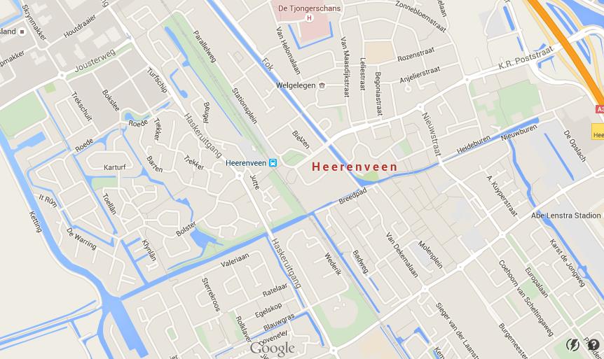 Map of Heerenveen