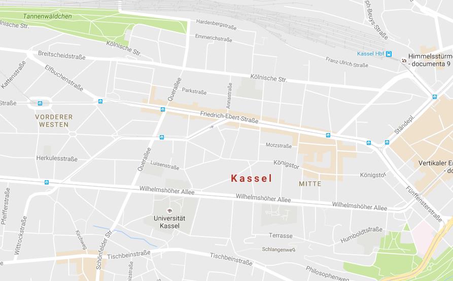 Map Of Kassel 6348