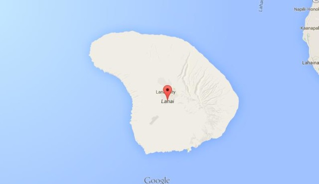 Map of Lanai Hawaii