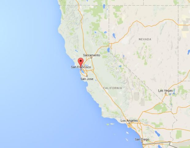 Location Angel Island on map California