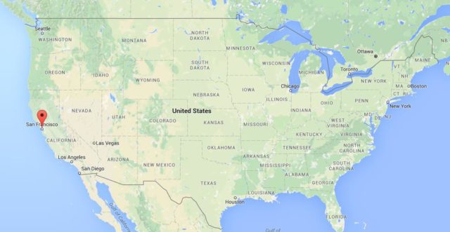 Location Angel Island on map USA