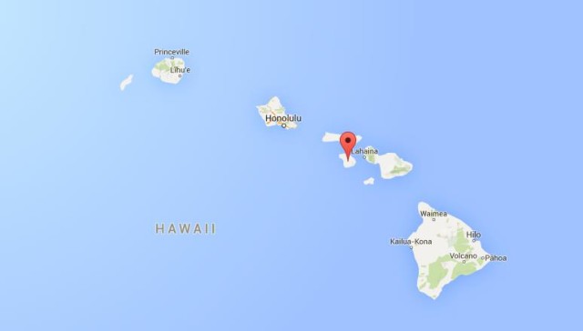 location Lanai on map Hawaii