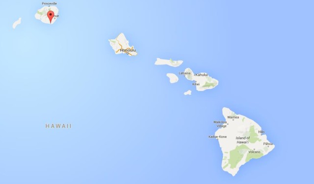 location Poipu on map of Hawaii