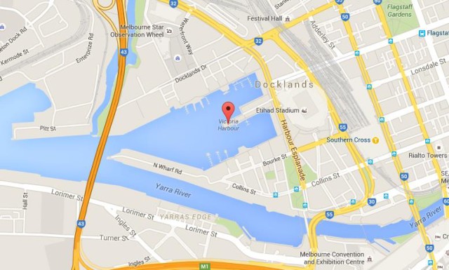 Map of Victoria Harbour Melbourne