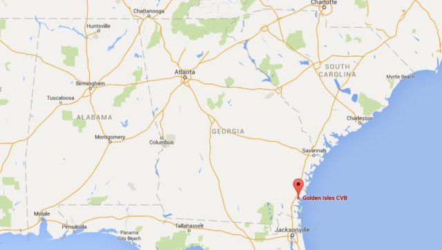 Location Golden Isles on map Georgia