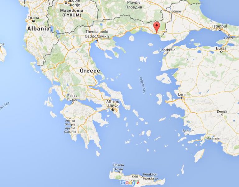 Where is Alexandroupoli on map Greece