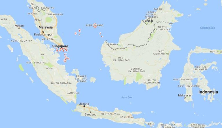 Where is Riau Islands on map Indonesia