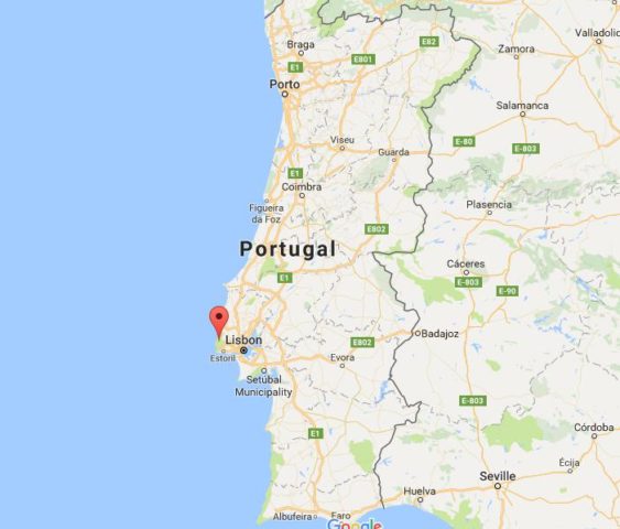 location-colares-on-map-portugal