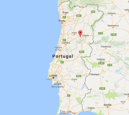 location-gouveia-on-map-portugal