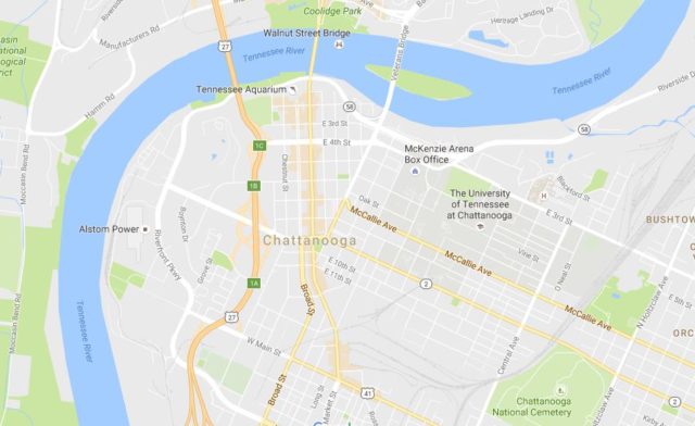 map-of-chattanooga usa