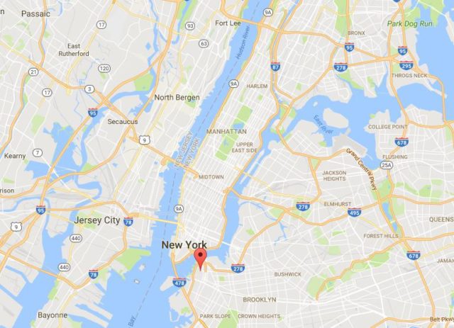 Location of Brooklyn Heights on map New York