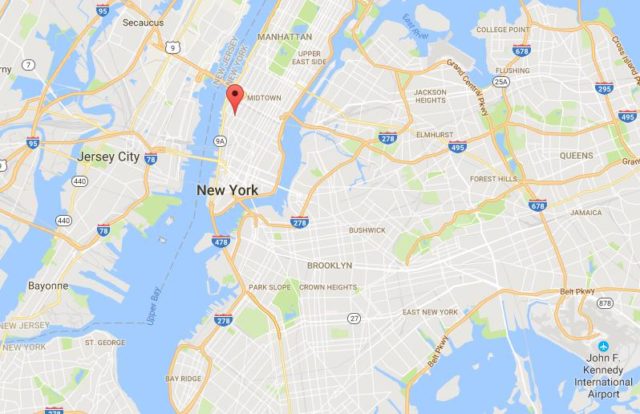 Location of Chelsea on map of New York City
