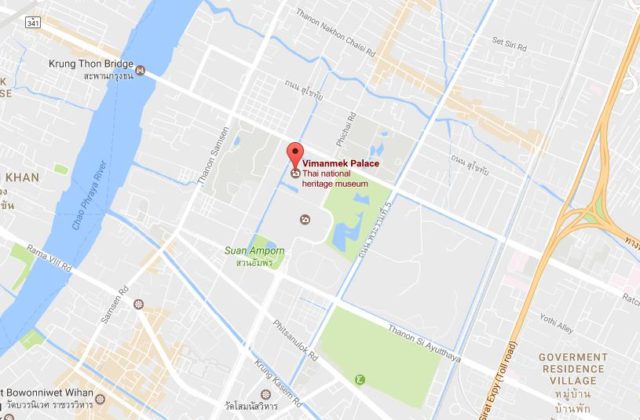 Map of Dusit Palace Bangkok