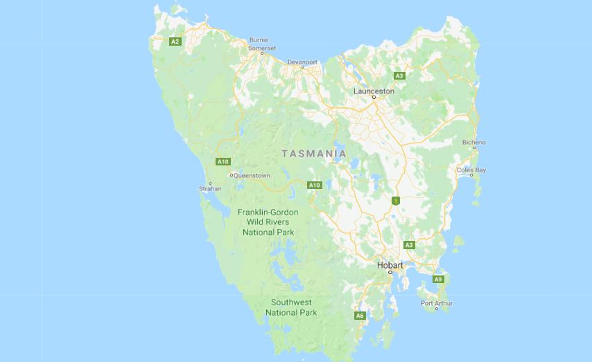 Tasmania Map Tasmania State Map Of Australia Tasmania Road Map 