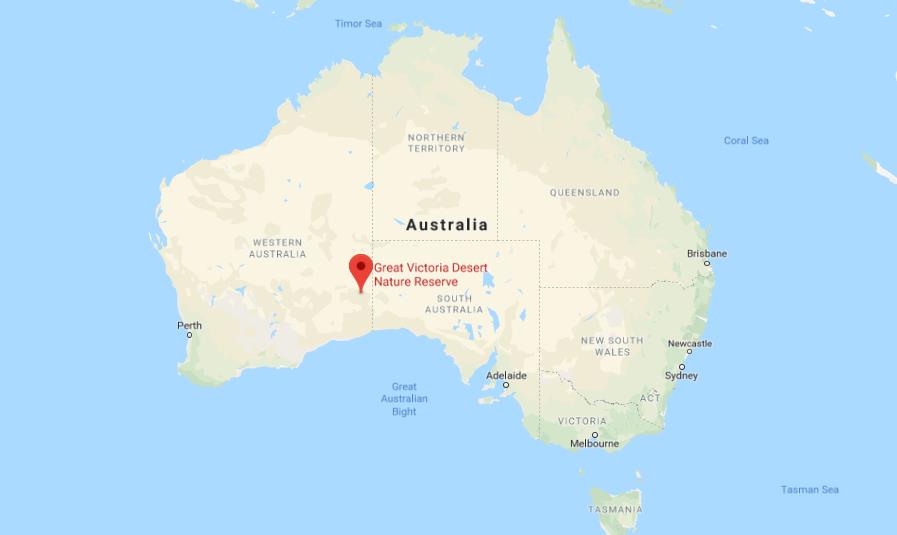 mini binde pizza Where is Great Victoria Desert on map of Australia