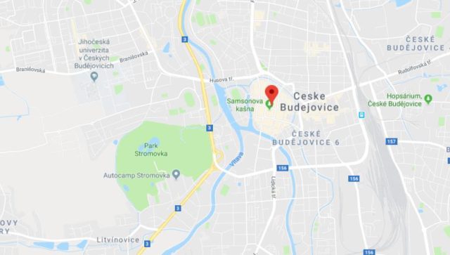 Where is Old Town Square located on map of Ceske Budejovice