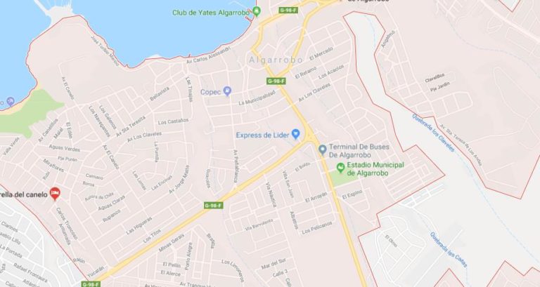 Map of Algarrobo