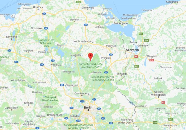 Where is Thomsdorf on map of Northeast of Germany