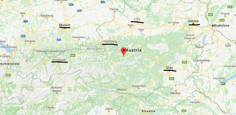 Where is Haus im Ennstal on map of Austria