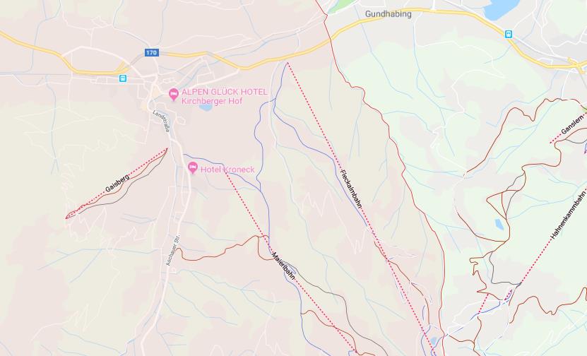 Map of Kirchberg im Tirol