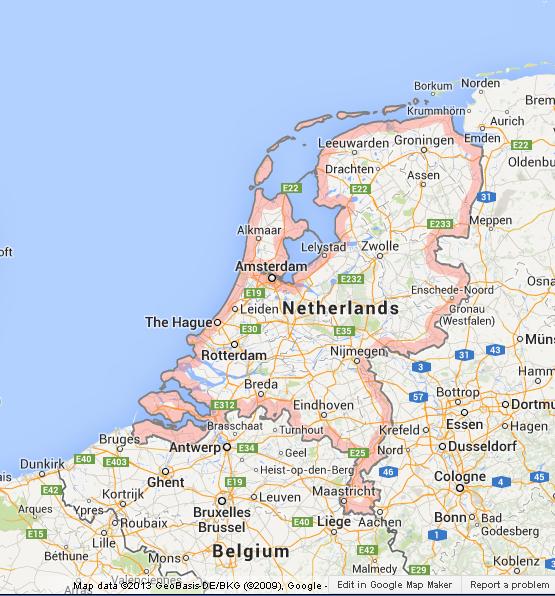 Map of Netherlands