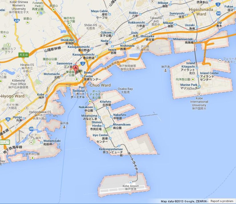 Map of Kobe