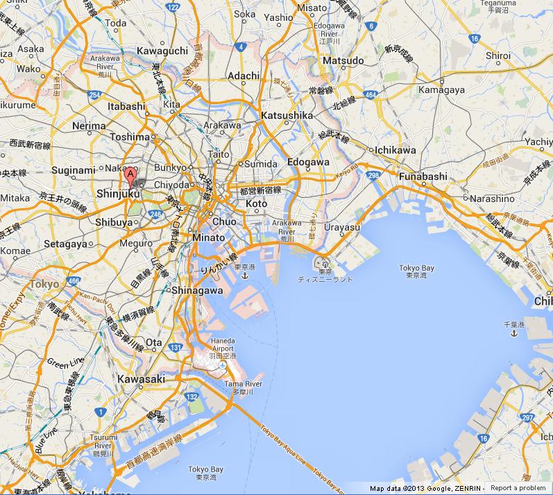 Map of Tokyo