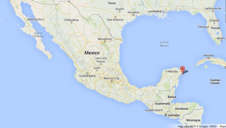 Cozumel on Map of Mexico