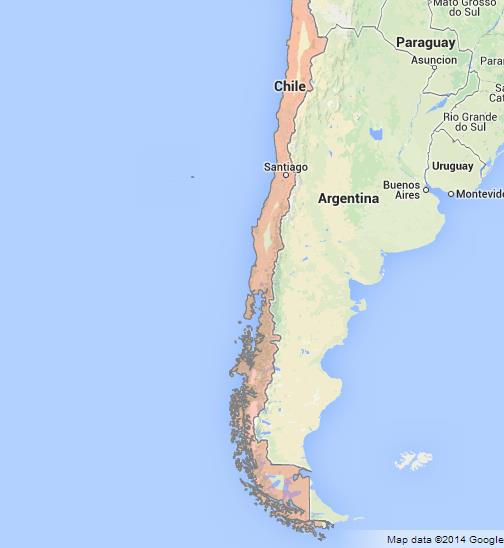 Map of Chile