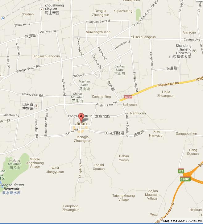 Map of Jinan