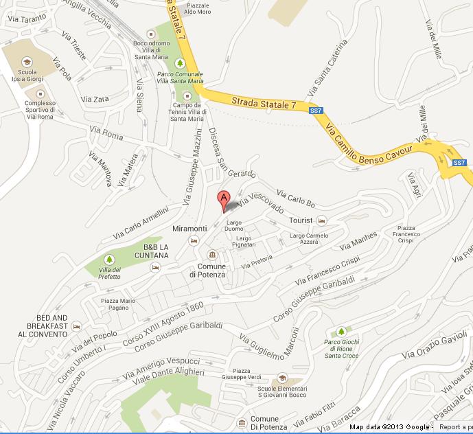 Map of Potenza