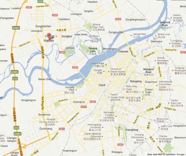 Map of Harbin