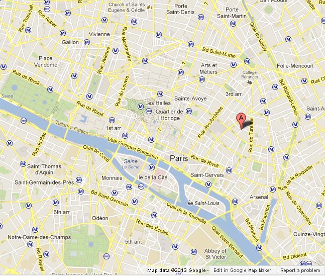 Musée Picasso on Paris Map