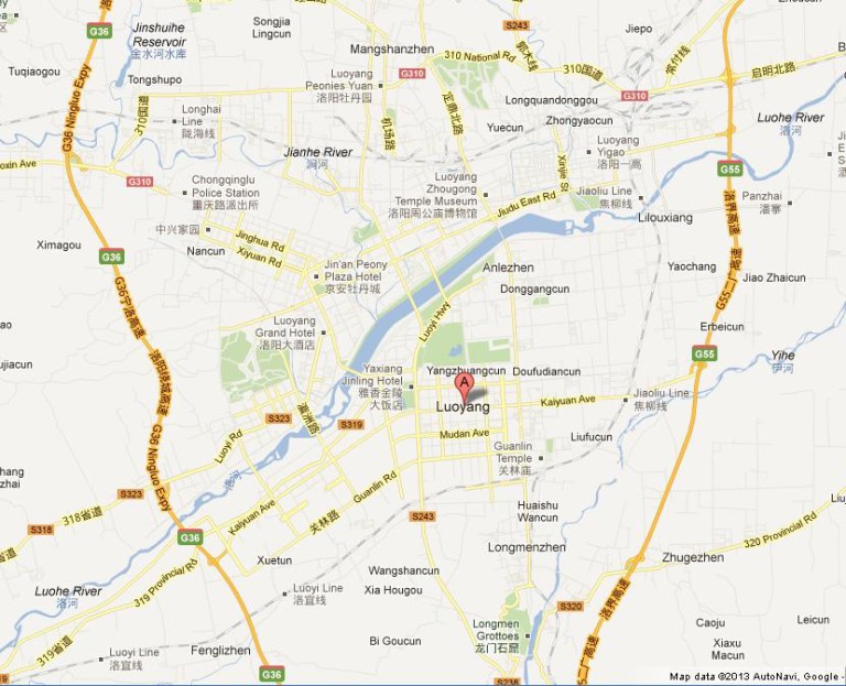 Map of Luoyang