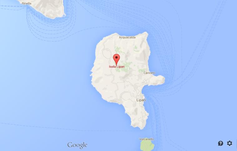 where is Lipari map Italy