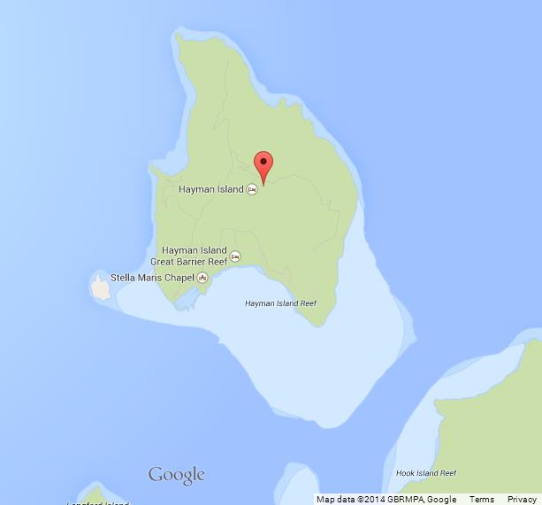 Map of Hayman Island