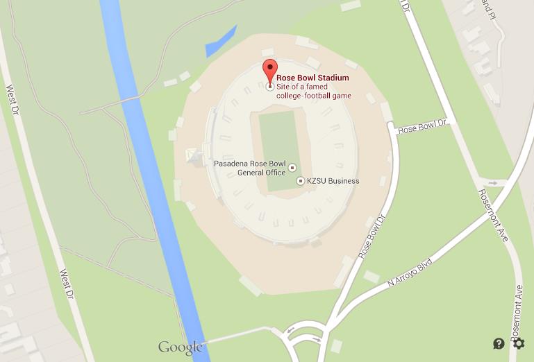 Rose Bowl Stadium Parking Map