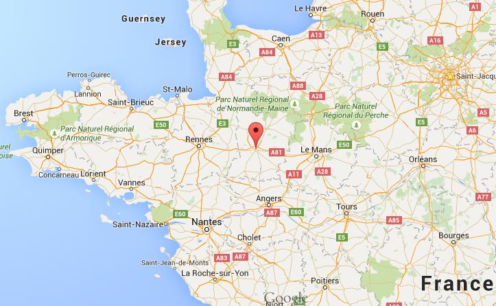 Kaart Van Noordwest Frankrijk - Vogels