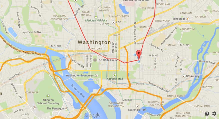 Where is Union Station on map of DC