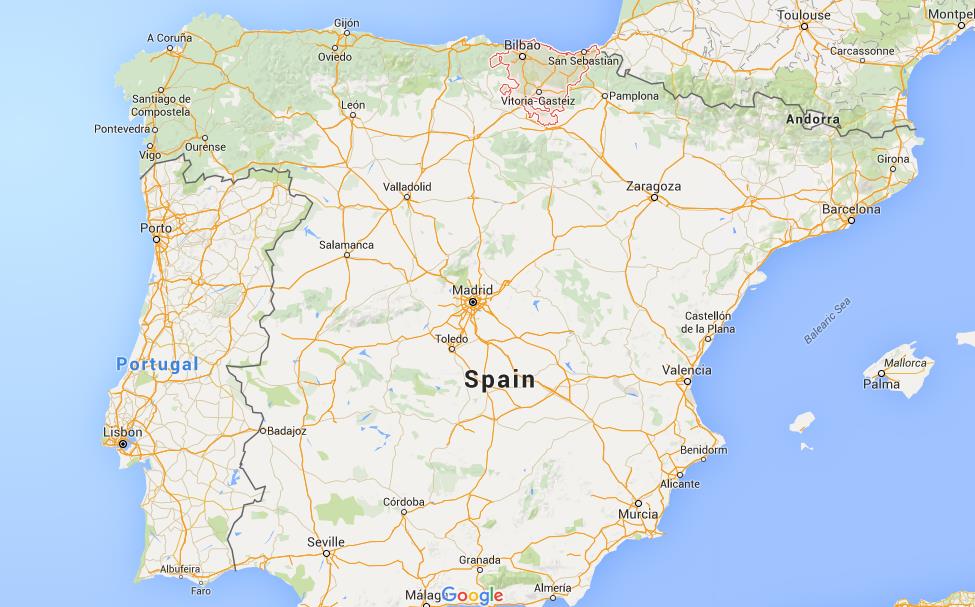 Where is Basque Country on map Spain