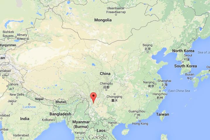 Where is Lijiang on map of China