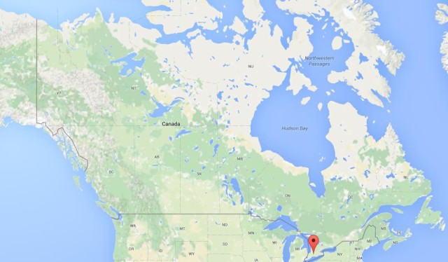 Where is London on map Canada