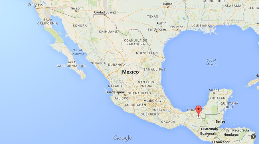 Where is Palenque on map of Mexico - World Easy Guides